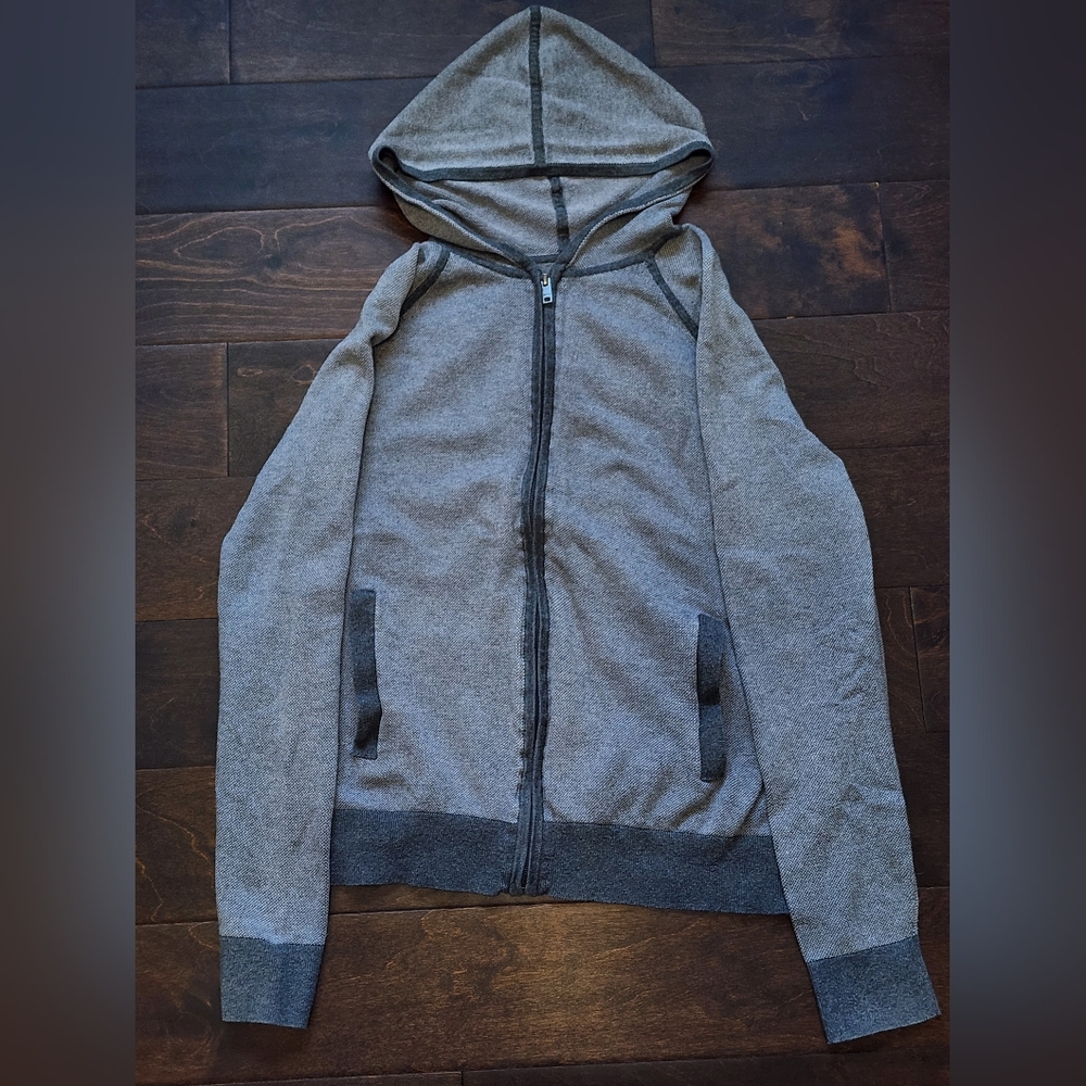 Gray Zip-Up Hoodie